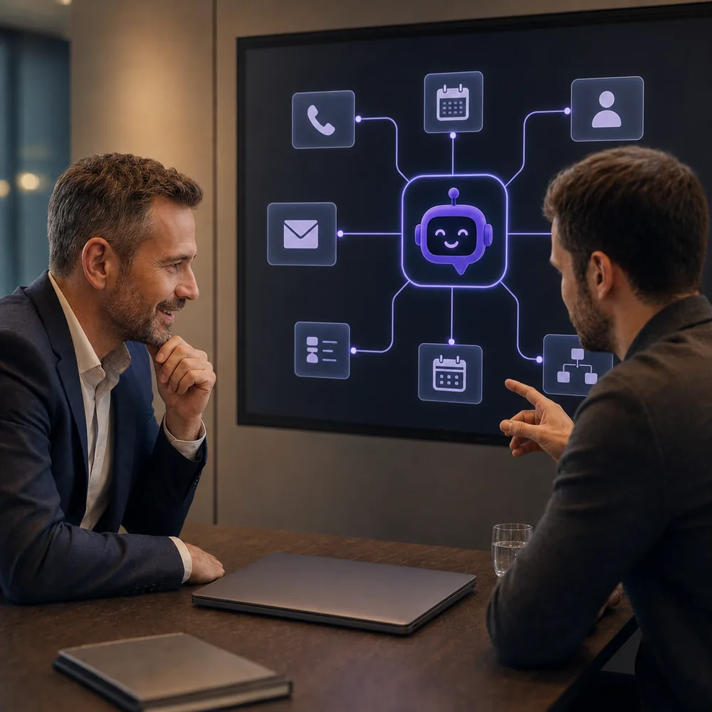 Talkturo AI phone employee in action — CRM sync and dashboard
